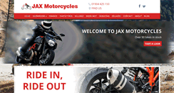 Desktop Screenshot of jaxmotorcycles.co.uk