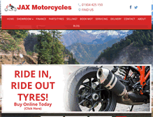 Tablet Screenshot of jaxmotorcycles.co.uk